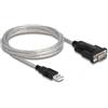 Delock Adattatore USB 2.0 tipo A a 1 x seriale RS-232 D-Sub 9 + adattatore D-Sub 25