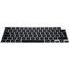 kwmobile Protezione per tastiera AZERTY (Francia, Belgio) in silicone compatibile con Apple MacBook Air 15 M5 2026 A3448 - nero