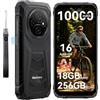 Blackview Rugged Smartphone, Telefono Indistruttibile Android 16, Batteria 10000mAh IP68/IP69K Cellulare Resistente, fino a 18GB+ 256GB Display 6,56 90Hz, Dual SIM, NFC, OTG, GPS, 3 Anni di Garanzia