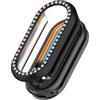 Generisch Custodia con diamanti glitterati per Xiaomi Smart Band 10 / Band 9 Custodia, PC rigido Paraurti Case Bling Case Smartwatch Cover per donne ragazze (nero)