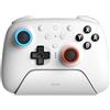 8BitDo Ultimate 2 Bluetooth Controller for Switch & Windows PC, Switch Pro Controller with TMR Joysticks, Switchable Hall Effect/Tactile Triggers, Vibration and Motion Control, RGB Fire Ring, White