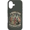 Fantasy Reading Escape Custodia per iPhone 17 Fantasy Book Lover Lettura Citazione Cottagecore