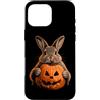 Halloween Rabbit Lover Jackolantern Pump Custodia per iPhone 16 Pro Max Coniglio Halloween AAA Lover Jack O Lanterna Viso Zucca