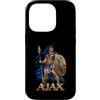 Greek Ajax Spartan Warrior Mythology Spe Custodia per iPhone 14 Pro Ajax Eroe Greco Trojan Mitologia Scudo Lancia