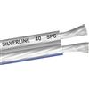 OEHLBACH Silverline SP-40 - Stereo HI-FI Lautsprecherkabel - Boxenkabel mit SPOFC (versilbertes Kupfer) 2x4mm² - Mini Spule Lautsprecher Kabel - 4m