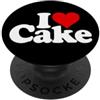 LOVE OF CAKE HEART SWEETS APPAREL I LOVE CUORE TORTA DOLCI PASTICCINI DOLCI DOLCI PopSockets PopGrip Adesivo