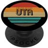 First Name Apparel for Women Named Uta Uta Limited Edition Vintage Retro Sunset Graphic Donna PopSockets PopGrip Adesivo