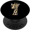 Smart Giraffe Art Simpatica giraffa in occhiali divertente animale cubismo amante PopSockets PopGrip Adesivo