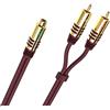 OEHLBACH NF Y-Sub AD Y-Adapter Cinch (W) Auf 2X (Subwoofer Y-Adapterkabel, 2X Stecker Auf 1x Buchse) 20 cm