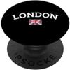 London England Gifts Londra, Union Jack, bandiera britannica, idea regalo da viaggio PopSockets PopGrip Adesivo