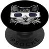 Miftees Solar Eclipse Tees Gatto che indossa occhiali da eclissi solare divertente gatto eclis PopSockets PopGrip Adesivo