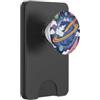 Kidcore Cartoon Style Solar System Gifts Blue Cosmic Planet Rocket Planets, graziosa opera d'arte spaziale retrò PopSockets PopWallet per MagSafe