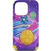 Hippie Groovy Gifts Custodia per iPhone 13 Pro Bizzarra casetta a forma di pianeta con palloncini Cosmic Dream Art Groovy