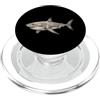 Grande Squalo Bianco Oceano Subacqueo Im Grande Squalo Bianco Illustrazione Squalo PopSockets PopGrip per MagSafe