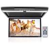 Pyle Schermo per Auto, Monitor 43,9 cm, Monitor LCD Ribaltabile da Tetto per Veicolo, HDMI, Trasmettitore IR Integrato per Cuffie Wireless, Pannello Comandi