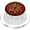 Retro Culinary Flash Illustration Design Tradizionale Tatuaggio Pomodoro Fetta Vintage PopSockets PopGrip per MagSafe