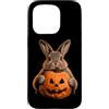 Halloween Rabbit Lover Jackolantern Pump Custodia per iPhone 15 Pro Coniglio Halloween AAA Lover Jack O Lanterna Viso Zucca