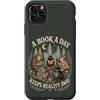 Fantasy Reading Escape Custodia per iPhone 11 Pro Max Fantasy Book Lover Lettura Citazione Cottagecore