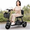 Generico Scooter per Mobilità a 3 Ruote Leggero e Pieghevole per Adulti e Anziani con Sedile Ergonomico e Batteria Rimovibile con Cestino
