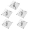 WHAMVOX 5 Pezzi Snowboard Pad Antiscivolo Cuscinetto di Presa per Snowboard in Lega Argento Maggiore Aderenza Facile Installazione per Sci All'aperto