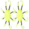 UKCOCO 2 Pezzi Amo Fluorescente per Seppia e Polpo, Gancio Sottile | Metallo e Plastica, Forte Trazione e Rigidità, per Pesca All'aperto, Colore Verde Chiaro