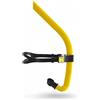 LeeQinersw Snorkel in Silicone Tubo Respirazione Snorkel Frontale Attrezzatura Nuoto Boccaglio con Boccaglio Morbido Alimentare E Staffa Antiscivolo Adatto per Allenamento Nuoto Piscina, Giallo