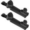 YARNOW 2 Pezzi Portaombrelli da Golf Porta Ombrello per Carrello da Golf Clip di Montaggio Plastica Nero Portatile Struttura Stabile attività All'aperto