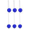 Aoresac 3 paia di palline da golf di ricambio, in gomma termoplastica morbida, per bambini e adulti, per interni ed esterni, cortile, prato, feste, colore blu (blu)