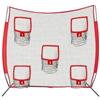 LeeQinersw Rete da Allenamento Portatile Rete Bersaglio Calcio Porta Allenamento Bersaglio Passaggi Tasche Numerate Telaio Resistente Adatta per Esercizi, color to 4, 8x8
