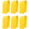 BESTOMZ 6 Pezzi Marcatore Sportivo Rettangolare Giallo in PVC | Segnaposto Riutilizzabile, Aiuto per Corsi e Delimitazione, Design Creativo, Forma Rettangolare