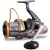 TOPPERFUN Mulinello da Pesca Style 5000 5.1 1 Argento Metallo | Corpo Ultrasottile, Ingranaggio Rinforzato, Pulsante Frizione Facile, Resistente a Usura e Pressione