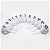 Bestlivings - Set di cuffie da bagno, colore: bianco, blu (n. 1-13)