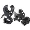 DEARMAMY 2 Pezzi Supporto per Luce Bici Clip, Compatto | Bicicletta e Torcia, Design Multifunzionale, Compatibilità Versatile, Plastico Metallo Gomma