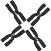 Healeved 4 Pezzi Nastro Pesi per Racchetta da Badminton, Strisce di Bilanciamento in Silicone H, 0,5g, Nero, Facile da Rimuovere, per Allenamento e Competizioni, per Giocatori