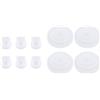 Domary Valvole e Diaframmi a Becco D'Anatra in Silicone per Parti di | Silicone Alimentare, Antiriflusso, Lavabile, 6 Valvole + 4 Membrane, Compatibile con M5