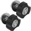 GATHINESS 2 Pezzi Viti per Piastra Posteriore per Immersioni, Bulloni per Piastra Posteriore Subacquea in Acciaio Inox Ss316 e PVC, Argento, Sgancio Rapido, per Diving Backplate e Scuba