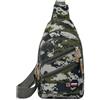LEXICANMHS Marsupio per bambini, 4 scomparti, 30 × 17 × 5 cm, mimetico | Solo circa 170 g, tessuto Oxford leggero e tracolla regolabile per scuola, viaggi e tempo libero.