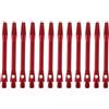 DEARMAMY 12 Pezzi Asta Freccette 2ba in Lega di Alluminio, 45mm, Rossa | Attacco Foro di Blocco, Sostituibile, Filettatura Standard 2ba, per Aste e Ricambi da Lancio