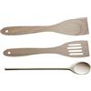 Fackelmann Set 2 Spatole con 1 Cucchiaio in Legno, Marrone