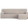 ECOMMERC3 | Copridivano Chaiselongue Braccio corto destro Bielastico traspirante - Copridivano Chaiselongue Colore Lino Regolazione Gomme e Schiume di sostegno, Protezione dall'usura