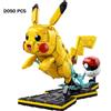 building block Pikachu Pokémon Building Blocks 2050 PCS Model Figure Display Set - No Box