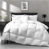 APSMILE Lightweight Goose Feather Down Comforter King Size - Cooling Bed Comforter, Hotel Collection 750 Fill-Power Thin Duvet Insert for Warm Weather/Hot Sleepers, 106x90, White