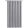 N&Y HOME Tenda da doccia o fodera extra lunga, 183 x 213 cm, qualità alberghiera, lavabile in lavatrice, grigio, 183 x 213 cm