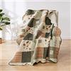 Greenland Home Fashions Greenland Home Sedona - Coperta, 127 x 152 cm, colore: Grigio talpa
