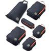 TRIPPED Travel Gear Set di cubi da viaggio a compressione, organizer per vestiti leggeri e resistenti, per bagagli e valigie, 6 Piece
