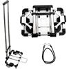 CNQLIS - Carrello a mano pieghevole, portatile, compatto, mini leggero per viaggio/auto/trasloco/ufficio, 30,5 cm x 23 cm, si adatta alla maggior parte degli zaini, carrello a mano leggero da 25 kg