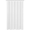 N&Y HOME Tenda da doccia extra lunga, 182,9 x 203,2 cm, qualità alberghiera, lavabile, bianco, tende da bagno con occhielli, 183 x 80 cm