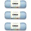 Caron Simply Soft - Gomitolo di filato morbido blu, 3 confezioni da 170 g, acrilico, 4 medi (pettinati), 300 m, per lavori a maglia/uncinetto