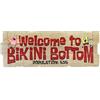 Open Road Brands Nickelodeon SpongeBob SquarePants Welcome to Bikini Bottom Wood Wall Decor - Grande cartello per la decorazione della casa