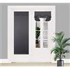 PI Tenda oscurante per porta francese, isolamento termico per porte in vetro, porta d'ingresso, porta scorrevole, porta del patio, 1 pannello (W26XL68, grigio scuro)